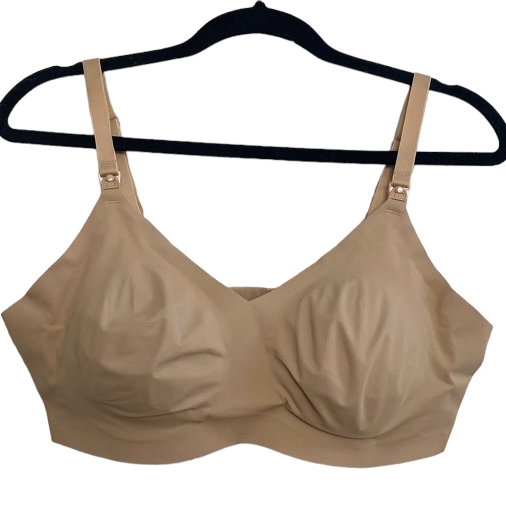 knix Nude/Tan Wireless Smooth Comfort Nursing Breastfeeding Bra
